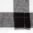 thumbnail image 4 of Set of 4 Pcs Buffalo Checked Placemats Linen Plaid Reversible Tables Mats Durable Christmas Family Dinner Wedding Party Home Decor (Black and White, 11.4 X 17.3 inch), 4 of 10