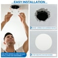 thumbnail image 5 of Uxcell 5Pcs 210mm/8.3" Diameter Metal Ceiling Hole Cover Plate, Downlight Hole Trim Wall Mount Decorative Cap Access Panel for 6.3-7.9inch Round Ceiling and Wall Openings, Matte White, 5 of 7