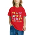 thumbnail image 4 of Fiudx Camiseta para Niño, Bonita Camiseta de Mangas Abullonadas, Estampado "100 Días de Colegio", Informal, Ideal para Verano, Ideal para Combinar con Cualquier Atuendo, Ideal para Viajes, Fiestas Es, 4 of 6