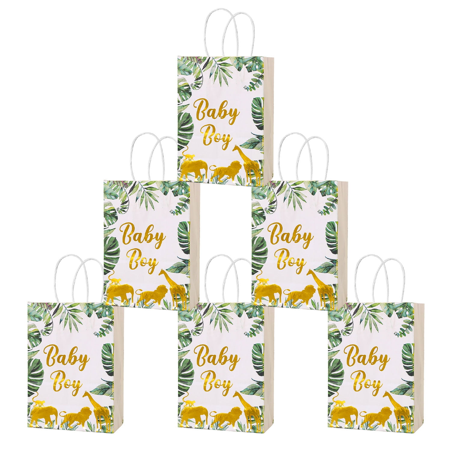 Baby Boy Gift Bag Baby Shower Paper Gift Bags For Boy Safari Jungle personalised-baby-gift-bag-baby-girl-baby-boy-gift-bag-by-paper-princess