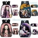 thumbnail image 2 of Demon slayer nezuko mochila escolar bandolera estuche de lápices conjunto de tres piezas, 2 of 4