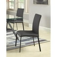 thumbnail image 6 of Milan Audrey 37.8" Contour-Back Steel/Faux Leather Side Chairs in Ash (Set of 4), 6 of 9
