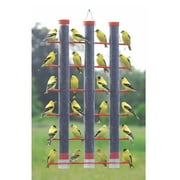 Songbird Essentials Bird Feeder Bird Seed Thistle Finch Feeder 3 Tube Red