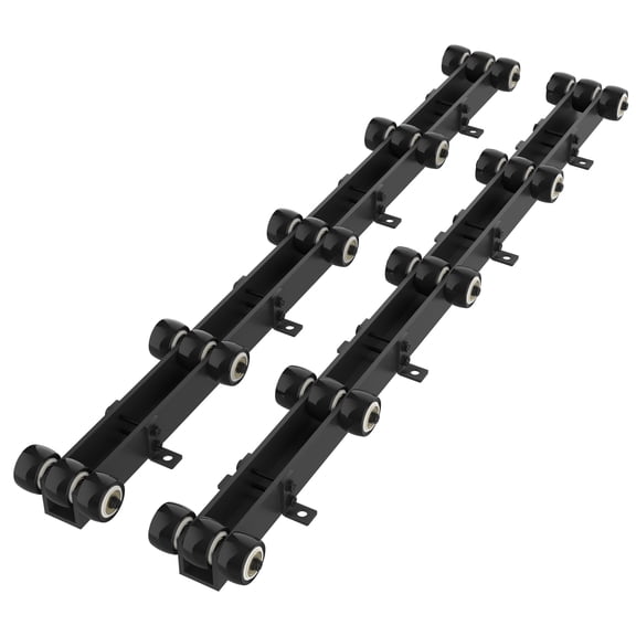 YOHKOH 2-Pack Heavy Duty Boat Trailer Rollers with Brackets, 2000 LBS Carbon Steel Keel Guides Replacement for Jon Boats, Flat Bottom & Small Boats, Rust-Resistant