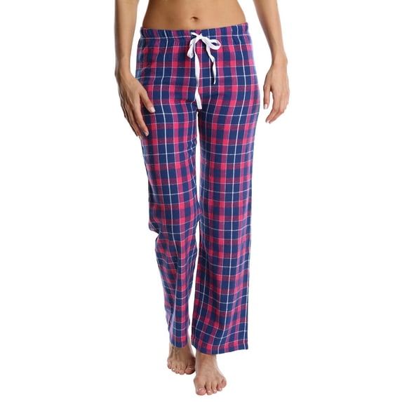 Blis Women's Cotton Flannel Pajama Pants - Ladies Lounge & Sleepwear PJ Bottoms - Purple Pop, X-Large
