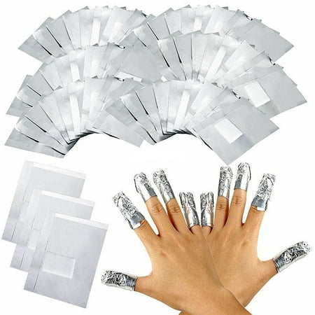 Gel Nails Acrylic Nails - 100pcs Aluminium Foil Nail Art Soak Off Acrylic Gel Polish Wrap Remover