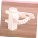 thumbnail image 4 of 2 ganchos de clip Ganchos de plástico para colgar Abrazadera de plástico Gancho fijo de plástico Ganchos adhesivos sin costura Clip para colgar Colgador de varilla para colgar Blanco Clip de cone, 4 of 4
