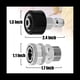 thumbnail image 5 of Juego de Adaptadores para Lavadora A PresióN de 4 Piezas, Kit de ConexióN RáPida, Conector MéTrico M22 de 14 mm A M22, Acero Inoxidable, 5 of 5