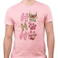 thumbnail image 2 of Puppy Ho Ho Ho Shirt Unisex Large Pink, 2 of 5