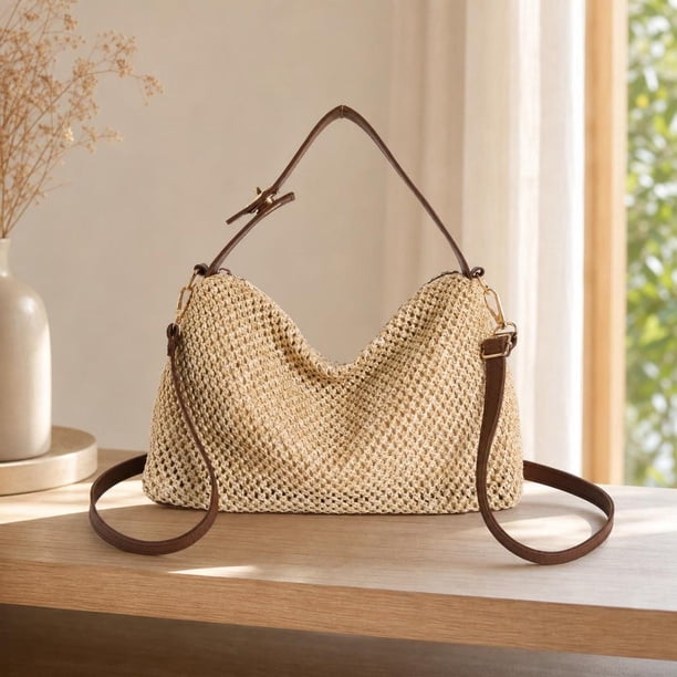 Bolso tote para mujer, bolso casual clásico para llevar debajo del brazo, ideal para vacaciones, picnics, viajes. Amarillo