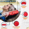 thumbnail image 3 of Alpcour Camping Pillow – Large, Inflatable, Ultralight Sleeping Pillow with Easy Blow Up Design, Soft Waterproof Exterior Cover and Compact Carry Case for Hiking, Backpacking, Airplane Travel & More, 3 of 5