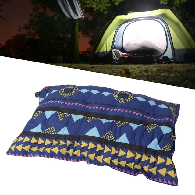 Lightweight Colorful PVC Inflatable Pillow, Automatic Inflation Design, Portable and Stylish, for Camping, Travel, Hiking