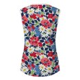 thumbnail image 5 of Camiseta sin mangas de encaje con estampado de mujer Camiseta sin mangas de empalme de cuello redondo Camiseta ligera y cómoda delgada OAVQHLG3B Store  lin121212, 5 of 5