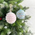thumbnail image 4 of Nuevo adorno de árbol de Navidad de color macarrón, manualidades de espuma para hacer tú mismo, bolas de Navidad, colgante, adorno colgante, decoraciones navideñas, 4 of 5