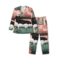 thumbnail image 1 of Fotbe Black Cat Pink Bathroom Pijama de Hombre con Estampado de Manga Larga, Conjunto de 2 Piezas, Ropa de Dormir Suave y Cómoda con Bolsillos-Large, 1 of 7