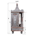 thumbnail image 4 of Oxodise Temple, Pooja Ghar, Hindu Temple, Medium Size Temple, Office Temple, Hindu Mandir, Decor for Home in USA, Handcrafted Temple, Handmade Temple, Oxidized Mandir with Doors - AtoZ India Cart, 4 of 7