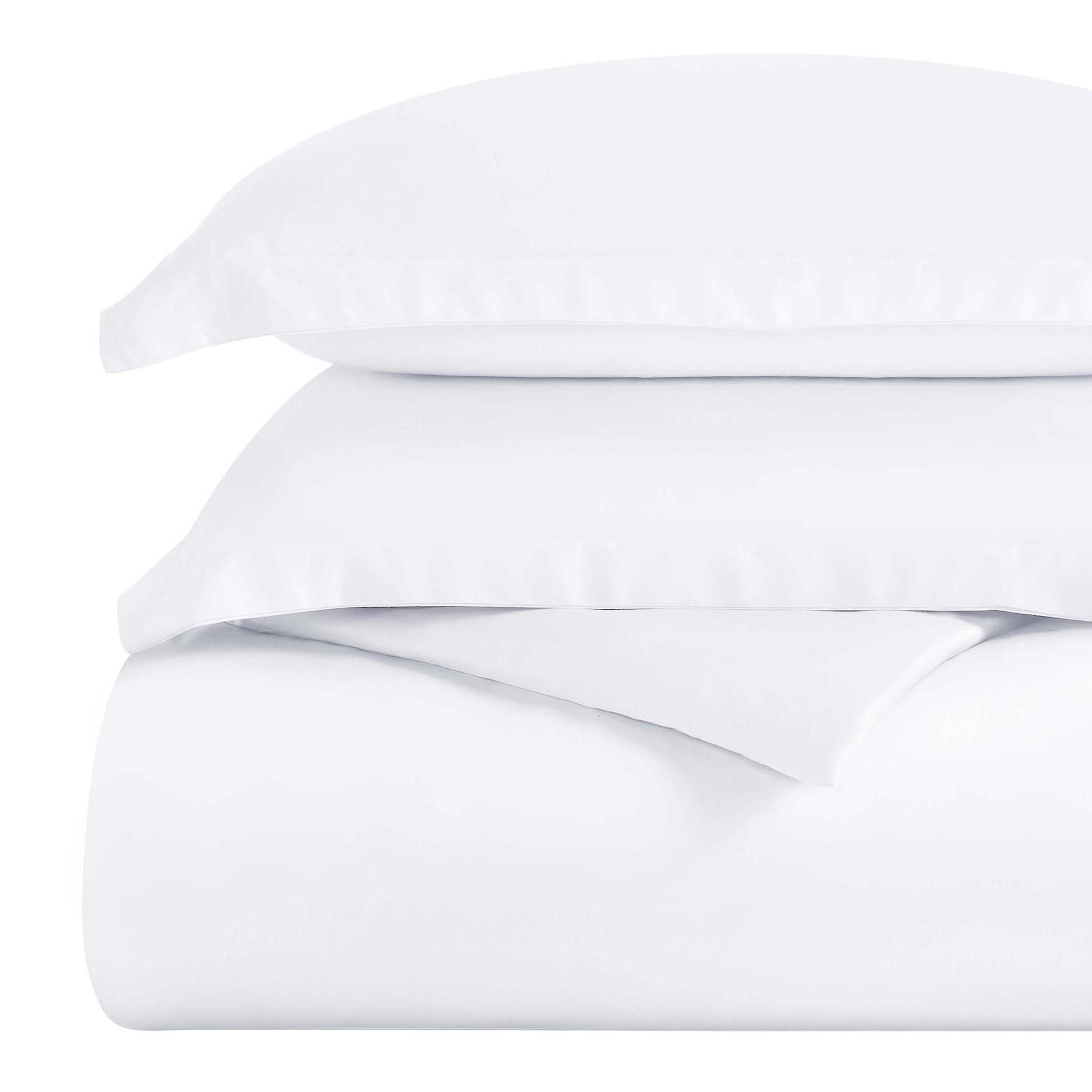 Superior Egyptian Cotton 300 Thread Count Duvet Cover Set, Full/Queen, White