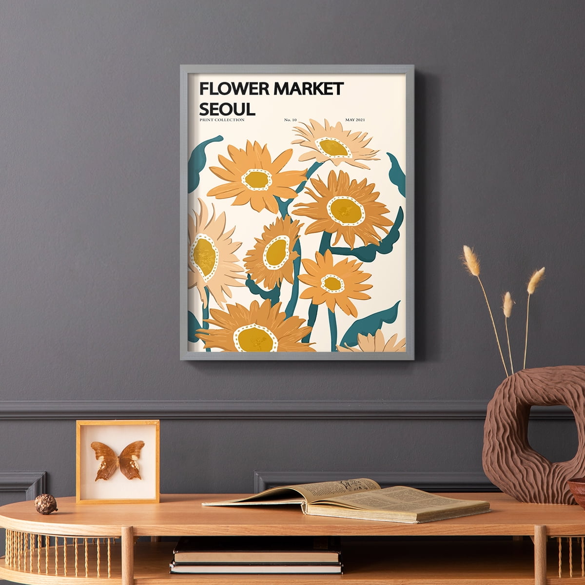 Matisse II Framed Print - Solid Wood in Single Picture Frame Solid Wood 2 Framed Print