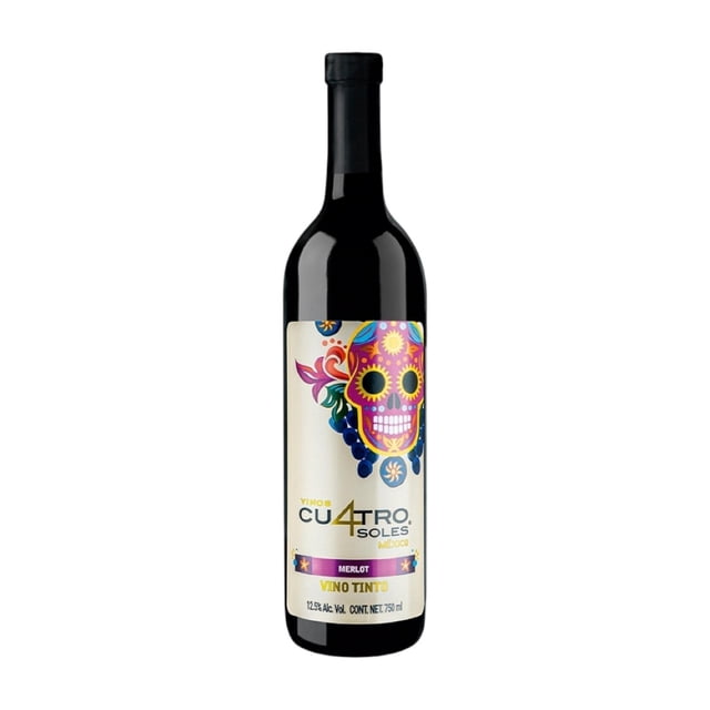 Vino Tinto Cuatro Soles Merlot 750 ml