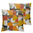 thumbnail image 2 of Nawypu Abstract Waterproof Pillow Covers for Couch Throw Pillow Cases Set of 2, Colorful Cube and Circle Triangle Decorative Cushion Pillow Covers,Indoor Outdoor Decoration Mid Century, 2 of 6