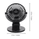 thumbnail image 3 of Ventilador de refrigeración recargable por USB con clip, silencioso, portátil, miniventilador con diseño de orejas de gato, ideal para el hogar, la oficina y la escuela (negro), 3 of 7