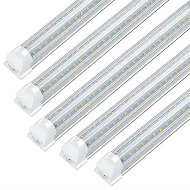 8ft Led Light Fixture 72w 7200lm 6000k Cool White Clear 8ft Led Light Fixture 72w 7200lm