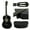 Black, variant on WYDK Beginners 38 inch Acoustic Guitar Package Kit for Right-handed Starters Kids Music Lovers w/Case, Strap, Pitch Pipe and Pick (Black)