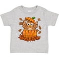 thumbnail image 3 of Inktastic Owl in a Pumpkin- Cute for Halloween and Thanksgiving Boys or Girls Toddler T-Shirt, 3 of 5