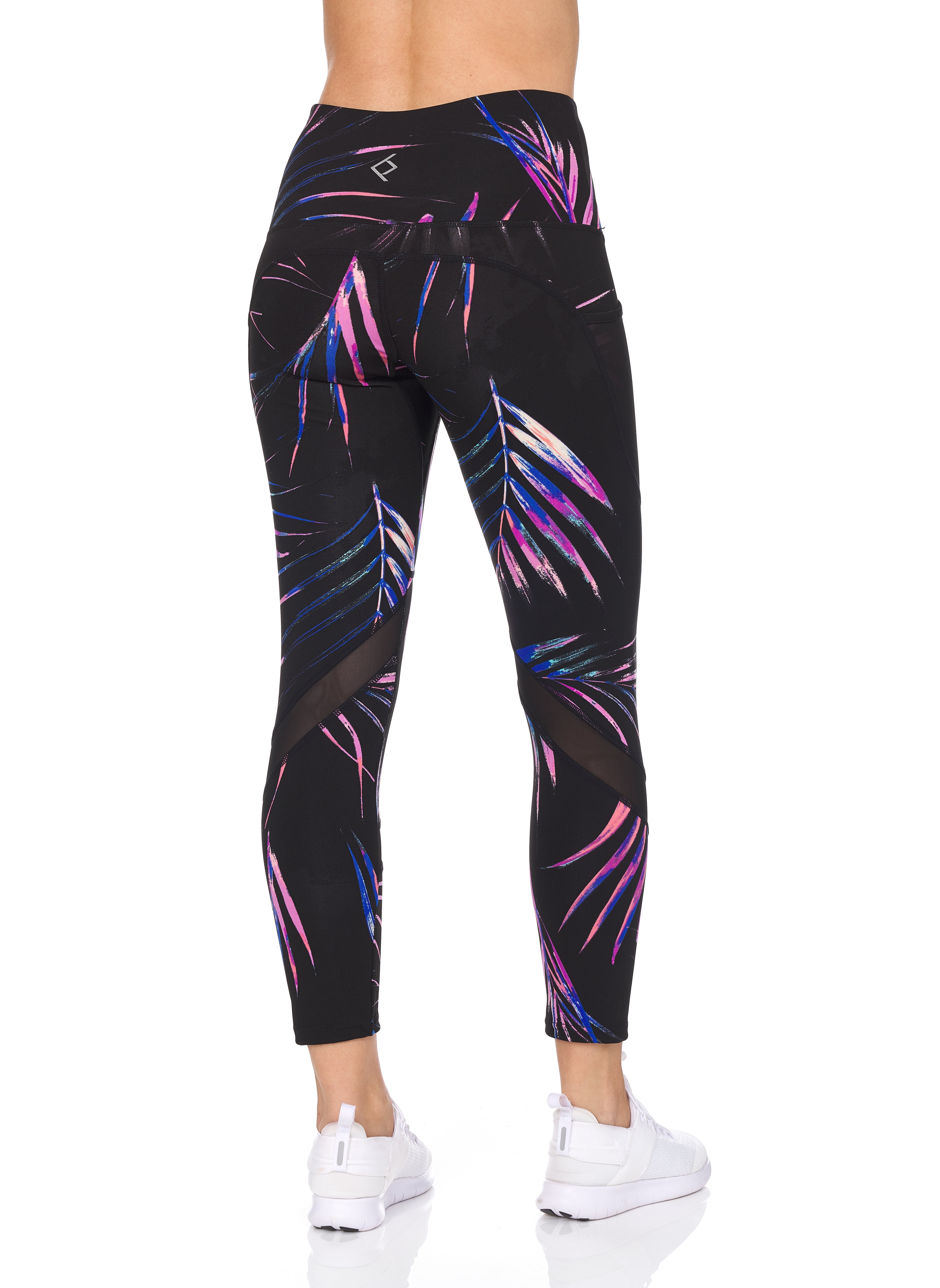 BSP Women's High Waist 7/8 Legging With Mesh Pockets