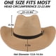 thumbnail image 4 of Sombrero de playa plegable unisex de ala ancha tejido a crochet Vorkoi Cowboy, paja de papel, color blanco crema, 4 of 6