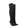 thumbnail image 4 of XY London Womens Piper Zip High Heel Thigh-High Boots, 4 of 5