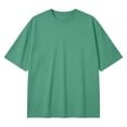 thumbnail image 6 of Mens Cotton T Shirts Dqueduo Men's Summer Casual Solid Color Round NeckT-shirt Tops Blouse Mint Green XL, 6 of 6