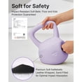 thumbnail image 2 of YOTTOY 15 lb Soft Kettlebell — Purple, Anti-Slip Grip,Weight for Home Workouts,Safety Guaranteed, 2 of 8