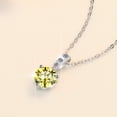thumbnail image 3 of SFTING 925 Sterling Silver Classic Elegantly Solitaire Pendant With 1CT Cubic Zirconia Necklace Gift for Women Wife Mom, 3 of 9