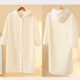 thumbnail image 4 of ZACPNCV Girls Fleece Robe Boys Hooded Bathrobe Soft Flannel Robe For Kids White 3-10 Years, 4 of 6