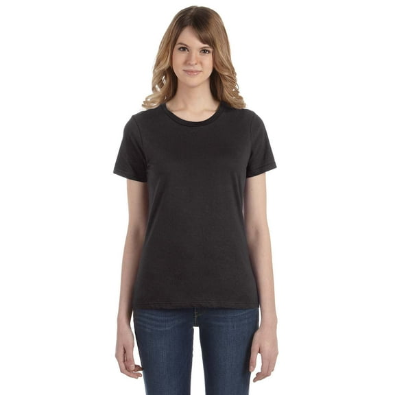 JustBlanks Softstyle Women’s Lightweight T-Shirt, Smoke, L