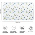 thumbnail image 3 of Pioneer Flower Floral Print Pattern Bathroom Rugs Mat, Non Slip Microfiber Bathroom Rug with Rubber Backing, Soft Mats for Bathroom Floor Tub Shower, 17"x30", 3 of 5