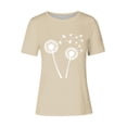 thumbnail image 4 of Kaemgyyd T-Shirt Grande Taille pour Femmes, Mignon, à Imprimé Graphique, Col Rond, Doux, Léger, Manches Courtes, 4 of 4