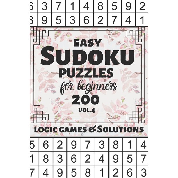 easy sudoku puzzles for beginners 200 easy sudoku logic games and solutions for kids and learners large print multiple grids series vol 4 halloween thanksgiving and christmas gift paperback walmart com