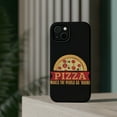 thumbnail image 4 of DistinctInk Tough Case for Apple iPhone 14 (6.1" Screen), Compatible with MagSafe Charging - Pizza Makes World Go Round, 4 of 6