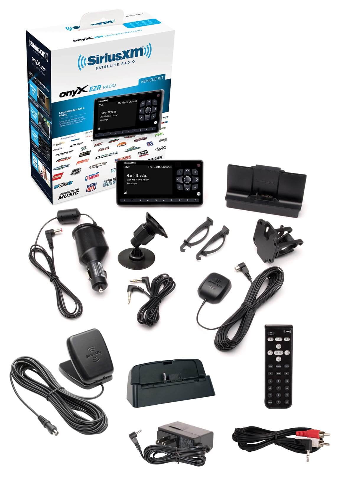 Sirius XM Onyx EZR Receiver with Vehicle and Home Kits