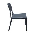 thumbnail image 4 of Luxury Commercial Living 34" Gray Outdoor Patio Wickerlook Dining Chair, 4 of 9