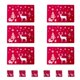 thumbnail image 2 of Moyic 12 unidades/juego de manteles de con temática navideña, posavasos para el hogar, restaurante, juego de almohadillas de PVC para comedor, B Kits de decoración para fiestas Rojo Adular Moyic HA000267-01B, 2 of 6