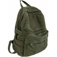 thumbnail image 1 of Mochila de lona para mujer, estilo retro, estética, básica, para estudiantes de secundaria/universitarios, viajes, portátil, 1 of 3