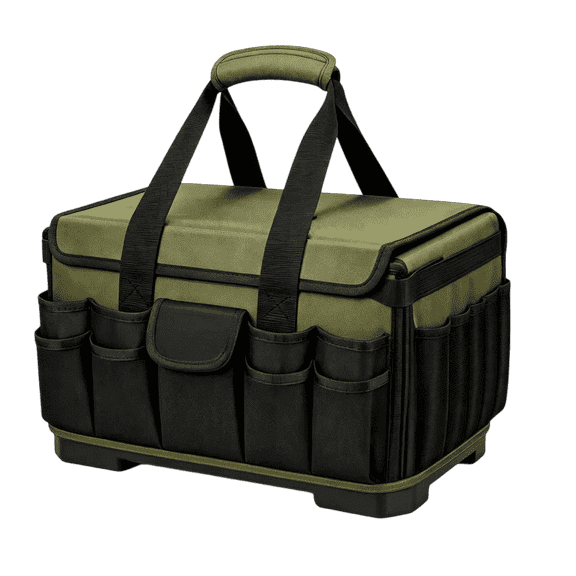 KONGTU 25L Large Waterproof Tool Bag, Heavy‑Duty Portable Tool Tote for Electricians Carpenters Mechanics DIY