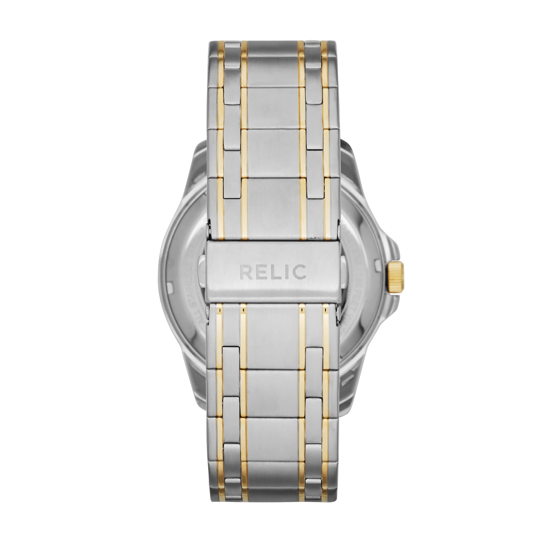 Reloj Esqueleto Cameron Relic para Hombre Acero Inoxidable de Dos Tonos