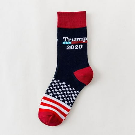 

KABOER 1 Pair Funny 2020 Print Unisex Long Socks America President Novelty Socks Winter Warm Socks