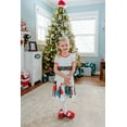 thumbnail image 3 of Millie Loves Lily Girls' Off-White Nutcracker Border Print Dress, Short Sleeve, Size 4T, 3 of 6