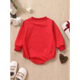 thumbnail image 3 of Bagilaanoe Newborn Baby Girl Boy Valentine's Day Rompers Letters Print Long Sleeve Bodysuits 3M 6M 12M 18M 24M Infant Casual One Piece Short Jumpsuit, 3 of 8