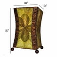 thumbnail image 2 of Eangee Home Design Hourglass Table Lamp, Shade Made Of Jackfruit Leaves, 10x10x15 Inches, 2 of 5